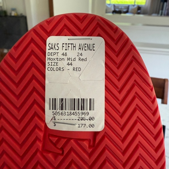 Saks Fifth Avenue Vibrant Red Sole Footwear - Picture 3 of 8